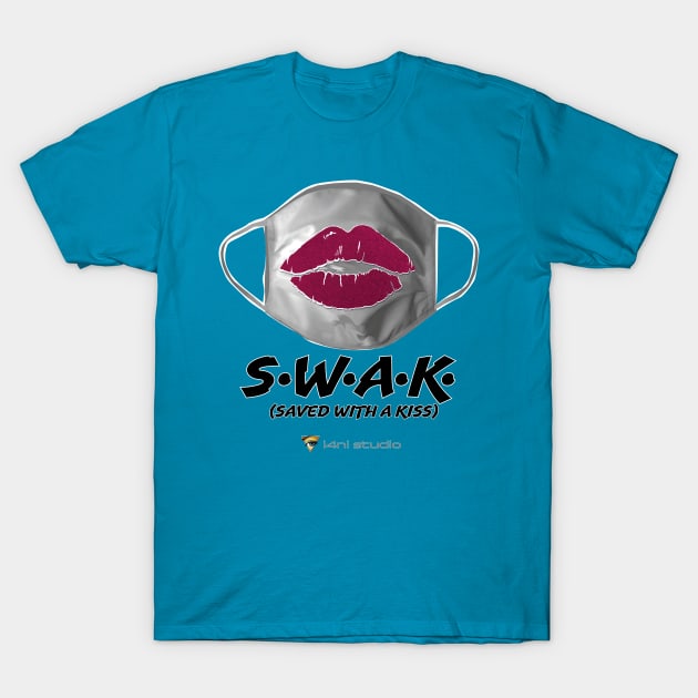 Saved with a Kiss T-Shirt by i4ni Studio